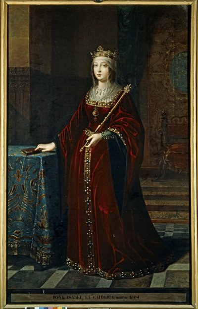 Isabella I "La Cattolica" (1451-1504) da Federico de Madrazo y Kuntz
