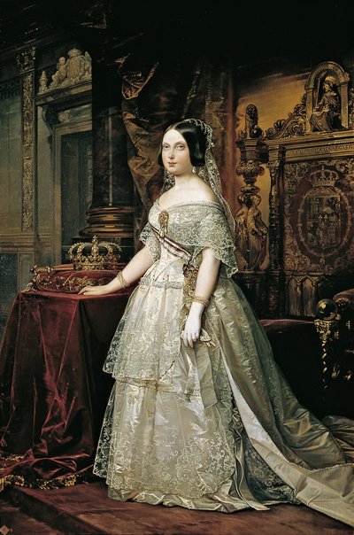 Isabella II di Spagna da Federico de Madrazo y Kuntz