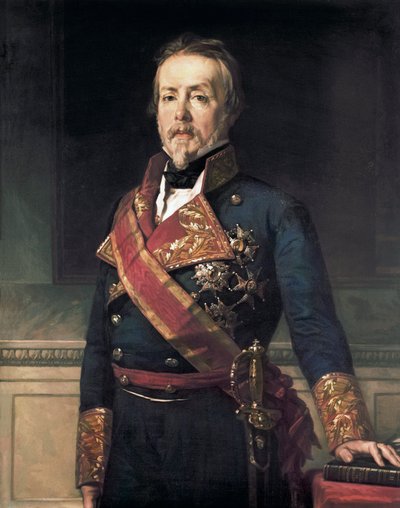 Ritratto di Evaristo Fernandez de San Miguel y Valledor, nobile e politico militare spagnolo da Federico de Madrazo y Kuntz