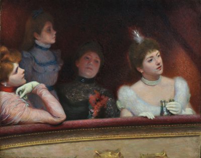 Al teatro, c. 1895 da Federigo Zandomeneghi
