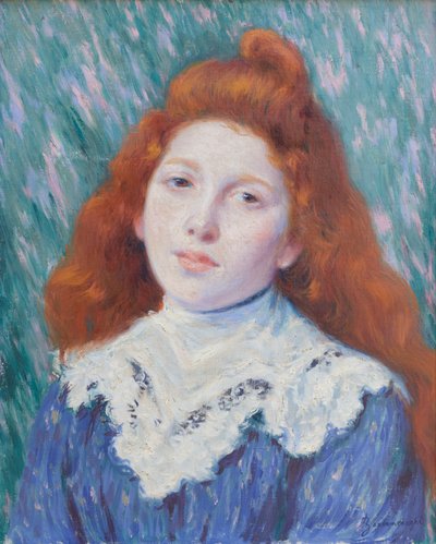 Ragazza con colletto bianco, c.1890 da Federigo Zandomeneghi