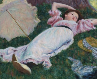 Donna reclinata (ca 1890) da Federigo Zandomeneghi