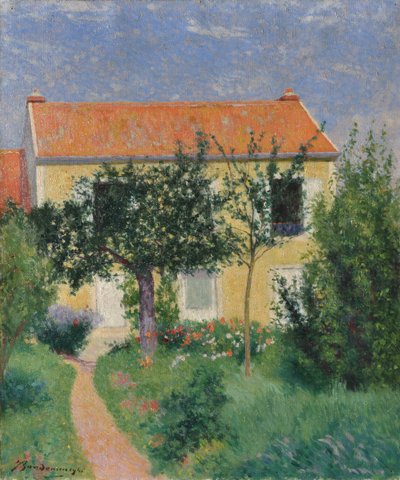 Il tetto rosso, c.1882-83 da Federigo Zandomeneghi