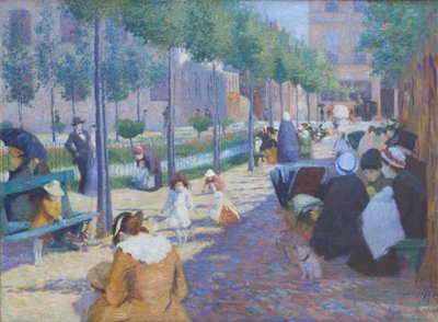 Veduta di Piazza Anversa a Parigi da Federigo Zandomeneghi