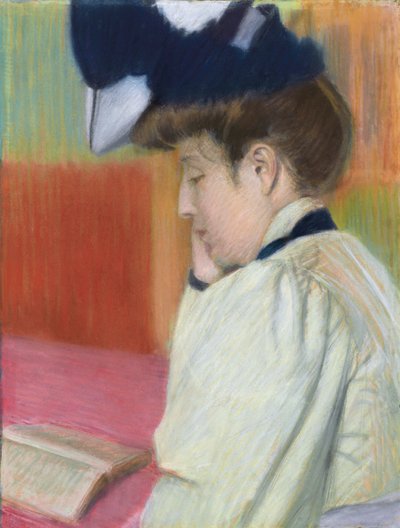 Donna che legge; Femme lisant, c. 1890 da Federigo Zandomeneghi
