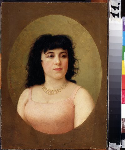 Ritratto della ballerina italiana Virginia Zucchi (1849-1930) da Fedor Andreevich Bronnikov