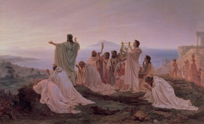 Inno dei Pitagorici al sole nascente, 1869 da Fedor Andreevich Bronnikov