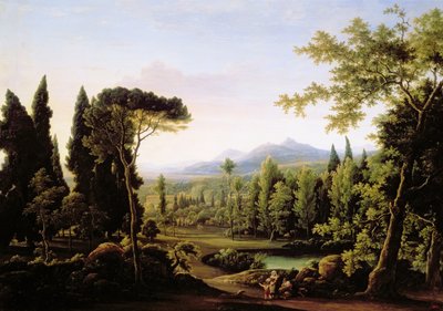 Veduta della Villa Adriana vicino a Roma da Fedor Mikhailovich Matveev