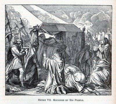 Enrico VII pianto dal suo popolo, 1882 da Fedor Reusche
