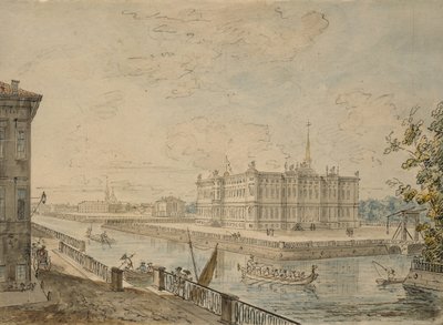 Veduta del Palazzo Michail a San Pietroburgo, 1799-1800 da Fedor Yakovlevich Alekseev