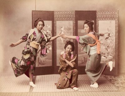 Ragazze che ballano c.1895 da Felice Beato