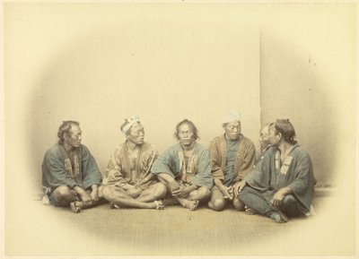 [Un gruppo di lavoratori indigenti giapponesi]. da Felice Beato