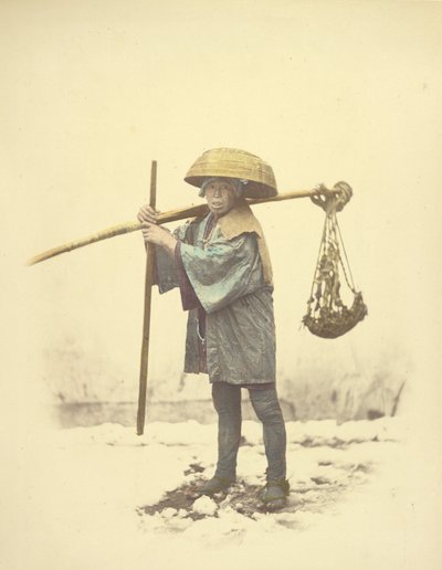 [Un lavoratore indentitario giapponese] da Felice Beato
