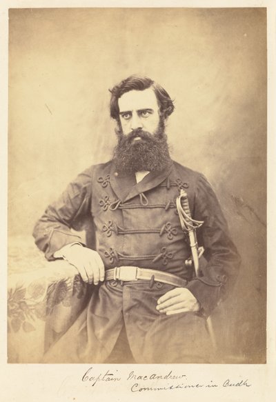Capitano MacAndrew. Commissario a Oudh da Felice Beato
