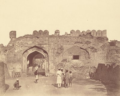 Porta di Cashmere. Vista frontale da Felice Beato