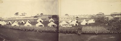 Ritratto di gruppo del battaglione reale dei marines da Felice Beato