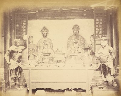 Casa del Quartier Generale, 1ª Divisione, Pehtang, Cina, 1 Agosto 1860 da Felice Beato