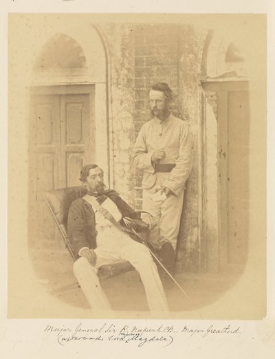 Maggior Generale Sir R. Napier, K.C.B., e Maggiore Greatherd da Felice Beato