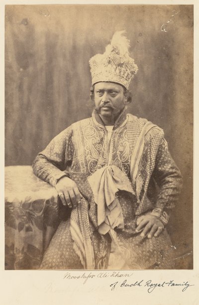 Moostafor Ali Khan della famiglia reale di Oudh da Felice Beato