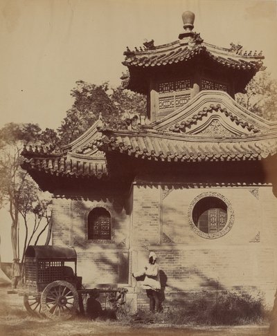 Moschea vicino a Pechino occupata dal comandante in capo e Lord Elgin, ottobre 1860 da Felice Beato
