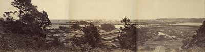Panorama, Yokohama dalla collina del governatore da Felice Beato