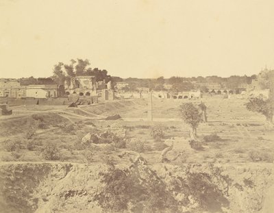 Posizione della Batteria della Dogana da Felice Beato