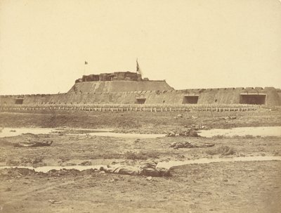 Retro del Forte Nord Dopo la Sua Cattura, Mostrando la Ritirata dell