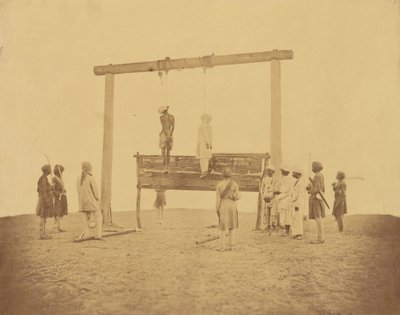 Retribuzione, Impiccagione dei Ribelli da Felice Beato