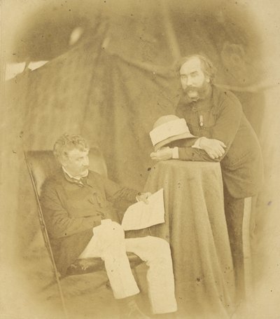 Sir Henry Drury Harness, K.C.B., colonnello comandante, ingegneri reali e colonnello Robert Abercromby da Felice Beato