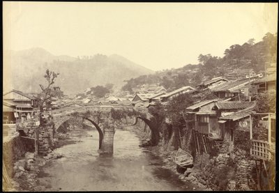 Ponte di pietra a Nagasaki da Felice Beato