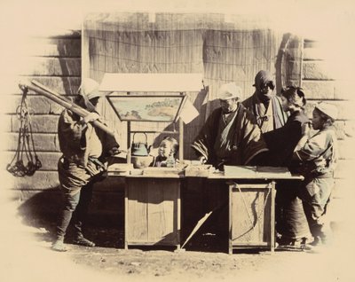 Bancarelle di rinfresco in strada, c. 1865 da Felice Beato