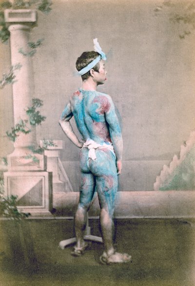 Sposo giapponese tatuato betto, Giappone, 1882 da Felice Beato