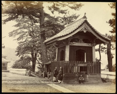 Tempio nella città di Nagasaki da Felice Beato