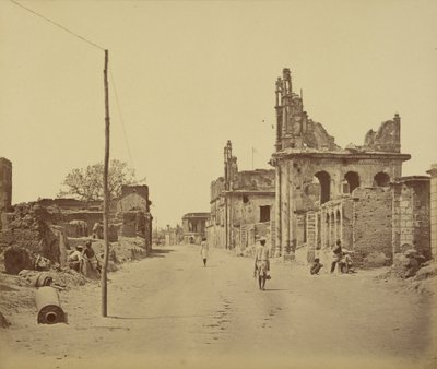 La strada di Cawnpore, Lucknow da Felice Beato