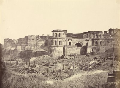 Il Mucha Bawn, o la Vecchia Cittadella di Lucknow da Felice Beato