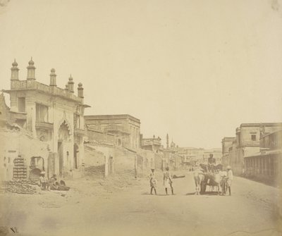 [La strada per cui il generale Henry Havelock entrò nella residenza di Lucknow]. da Felice Beato