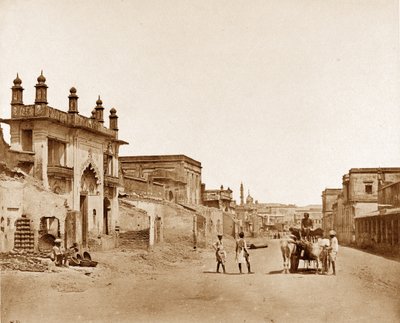 La strada attraverso la quale il generale Sir Henry Havelock entrò nella Residenza, Lucknow da Felice Beato