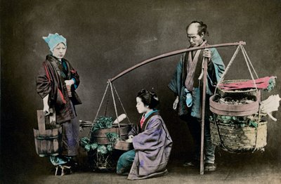 Venditore di Verdure, Giappone, 1882 da Felice Beato