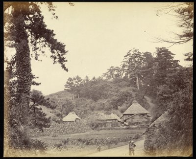 Vista sulla strada di Tokaido da Felice Beato