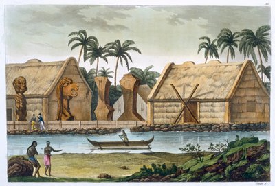 Tomba di Tamahamah a Kaiakakooa, Isole Sandwich, ca. 1820-1839 da Felice Campi