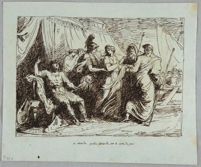 Achille cede Briseide da Felice Giani