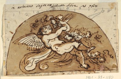 Autunno, Lunetta per il Soffitto della Sala Ottagonale, Palazzo Milzetti, Faenza da Felice Giani