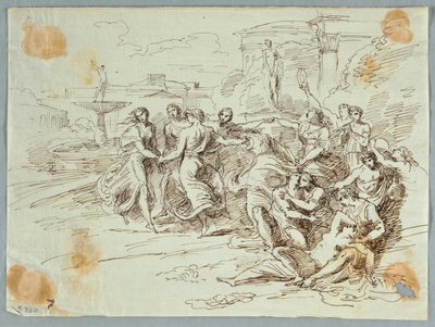 Scena baccanale con cerchio di figure danzanti da Felice Giani