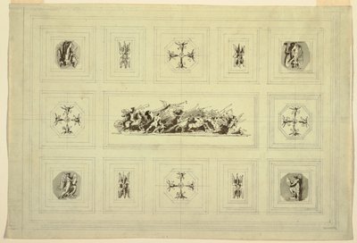 Armadio a soffitto dedicato alla guerra, Palazzo del Quirinale, Roma da Felice Giani