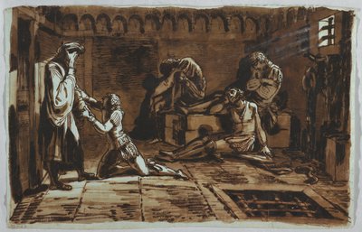 Morte del conte Ugolino e dei suoi figli da Felice Giani