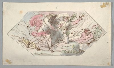 Disegno, Apollo e Dafne, 1796-98 da Felice Giani