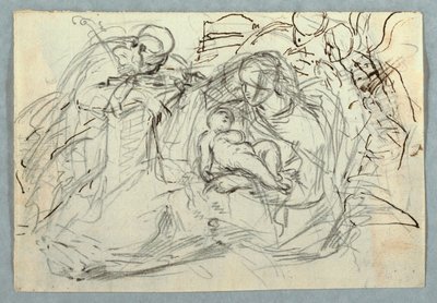 Disegno, Sacra Famiglia, 1800-1825 da Felice Giani