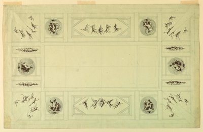 Drawing, Palazzo Quirinale, Rome;, 1812 da Felice Giani