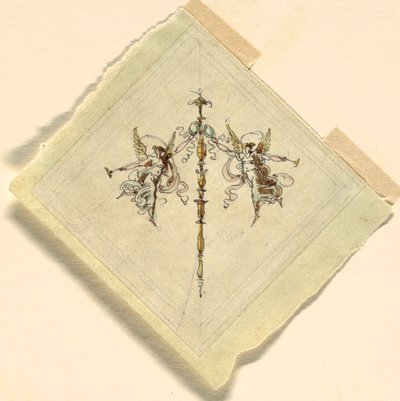 Fama con tromba, Sala di Ricezione, Palazzo Quirinale, Roma da Felice Giani