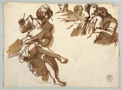Cinque figure dal Parnaso di Raffaello Sanzio da Felice Giani
